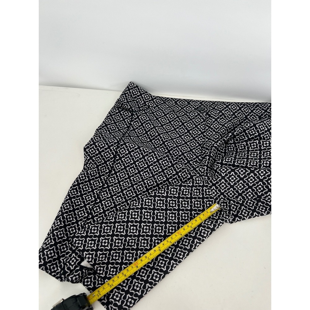 EP Pro Golf Shorts Black White Geometric Print Women's Size 16 - Picture 5 of 13